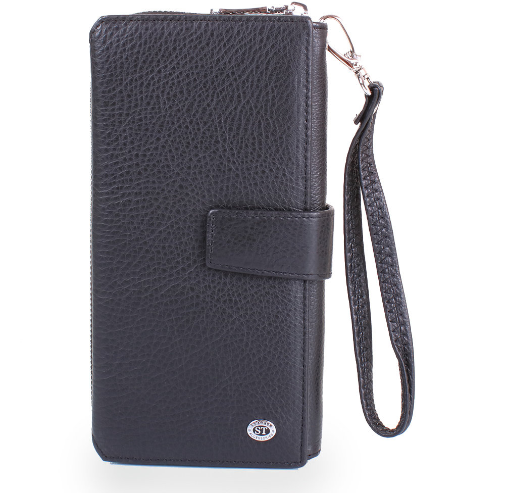 

Мужской кошелек St Leather Accessories черный (NST128-black)