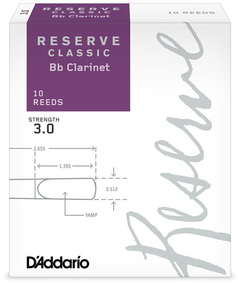 

Трость для кларнета D`ADDARIO DCT1030 Reserve Classic Bb Clarinet #3.0 (1 шт.)