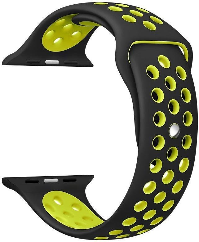 

Fashion Nike Silicon Sport Band (3 in 1) Black/Yellow for Apple Watch 38/40mm