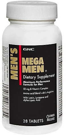 

Gnc Mega Men 28 caps