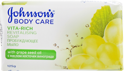 

Johnson’s Body Care Vita Rich Soap Мыло "Пробуждающее" с маслом виноградных косточек 125 g