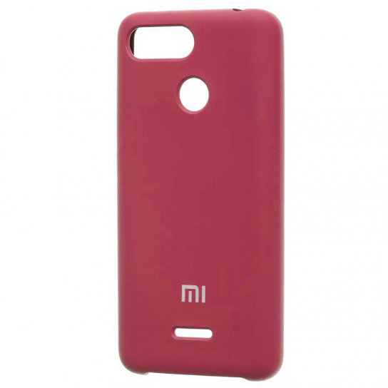 

Mobile Case Silicone Cover Burgundy Light for Xiaomi Redmi 6