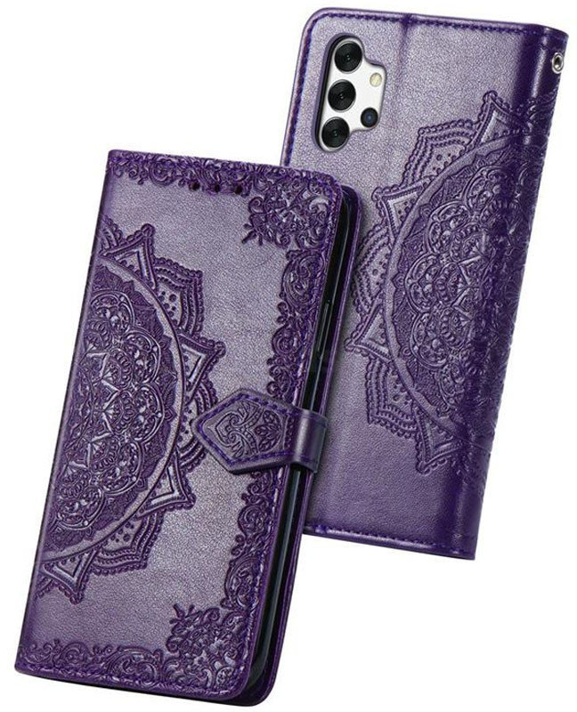 

Mobile Case Book Cover Art Leather Violet for Samsung A525 Galaxy A52/A528 Galaxy A52s 5G