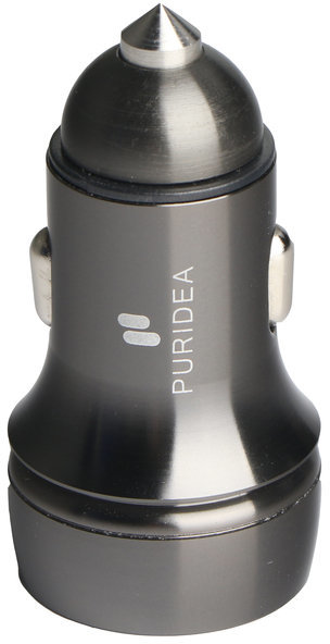 

Puridea Usb Car Charger 2xUSB CC05 Fast Charge Aluminum Black (CC05-Black)