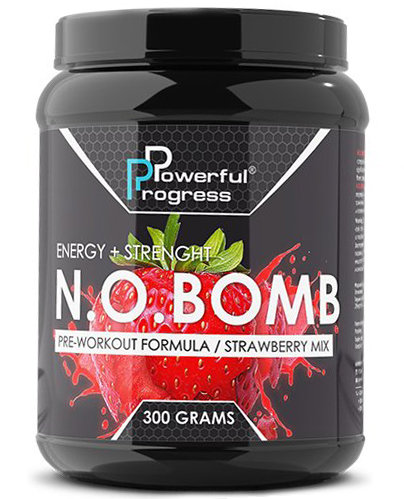 

Предтренировочный комплекс Powerful Progress N.O.BOMB 300 g /30 servings/ Strawberry