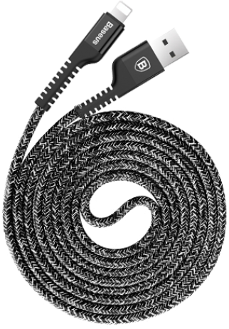 

Baseus Usb Cable to Lightning Confidant Anti-break 1.5m Black (CALZJ-B01)