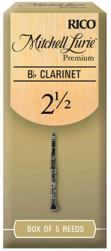 

Трости для кларнета Rico RMLP5BCL250 Mitchell Lurie Premium - Bb Clarinet #2.5 - 5 Box