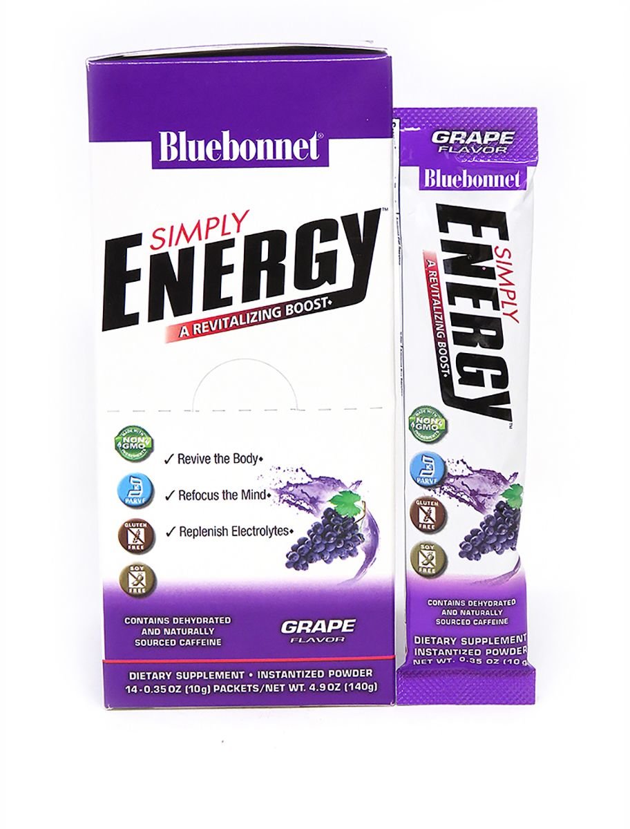 

Bluebonnet Nutrition Simply Energy Grape 140g /14 servings/ Grape