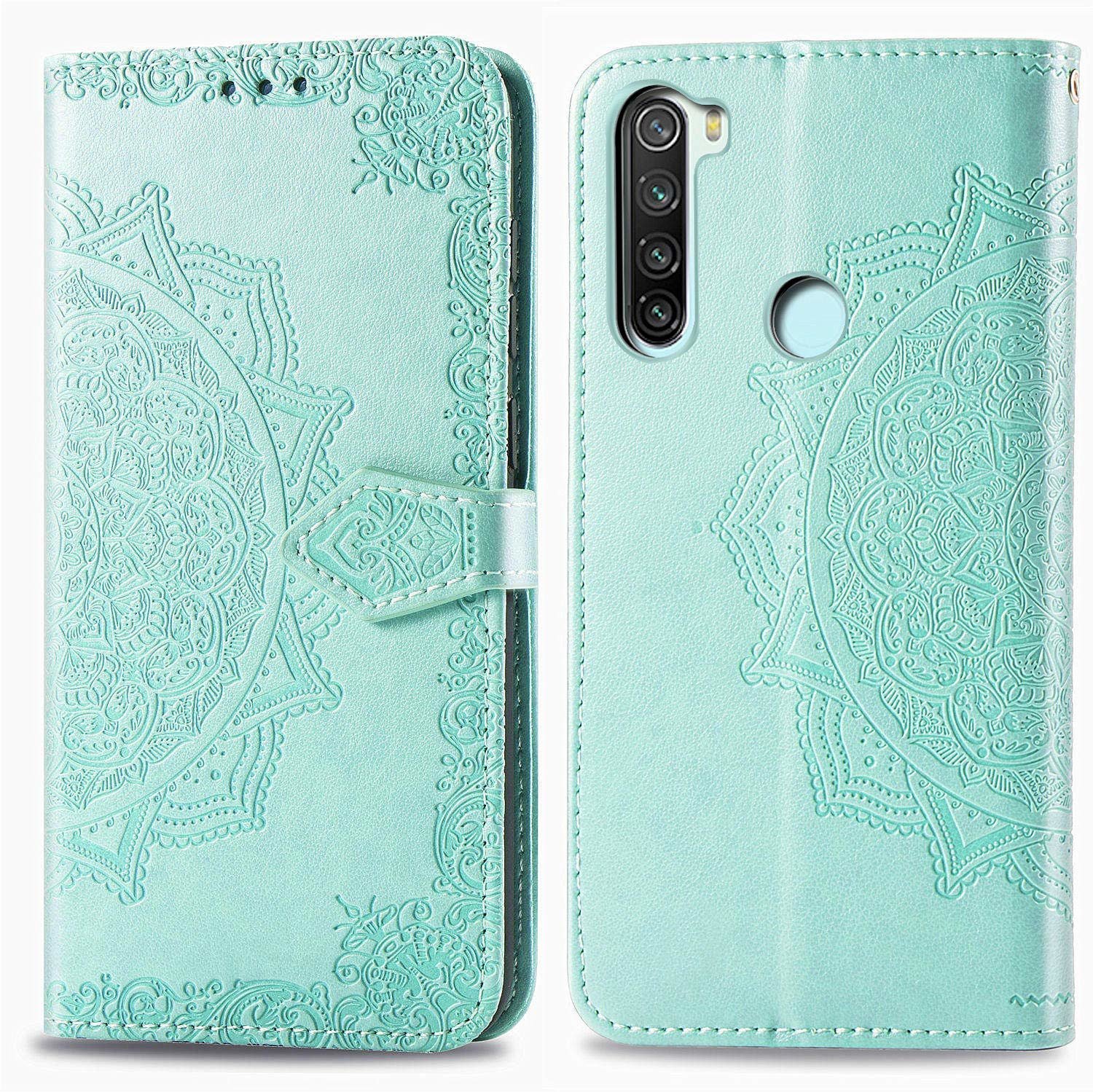 

Mobile Case Book Cover Art Leather Turquoise for Xiaomi Redmi Note 8