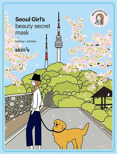 

Skin79 Seoul Girl Beauty Secret Mask Brightening Care Осветляющая тканевая маска для лица - 10 шт.