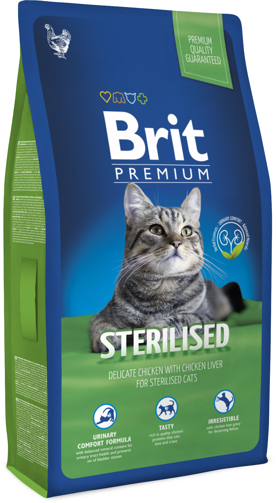 

Сухой корм для стерилизированных кошек с курицей Brit Premium Adult Sterilised 8 кг (8595602513178)