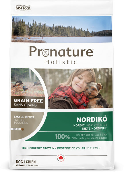 

Сухой беззерновой корм Pronature Holistic Nordikо Small Bites для собак мини и малых пород с индейкой и ягодами 6 кг