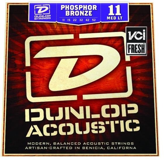 

Струны Dunlop DAP1152 Phosphor Bronze Medium Light (11-52)