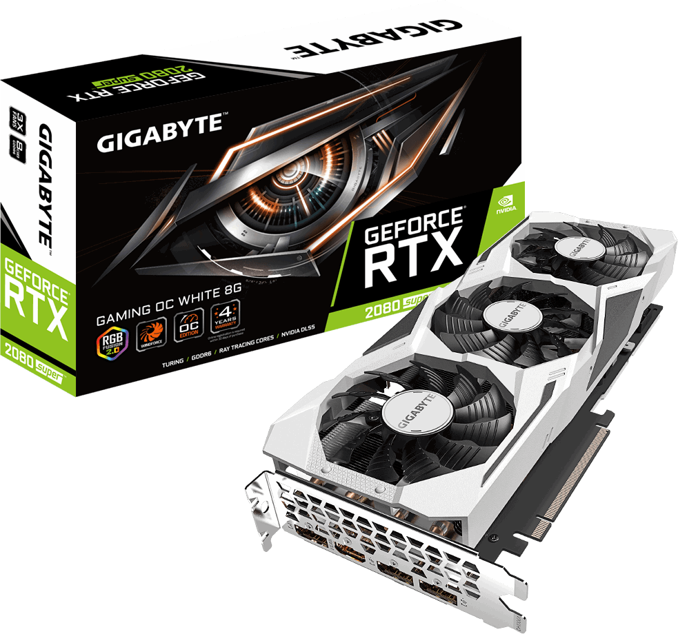 

Gigabyte GeForce Rtx 2080 Super Gaming Oc White 8GB (GV-N208SGAMINGOC WHITE-8GD)