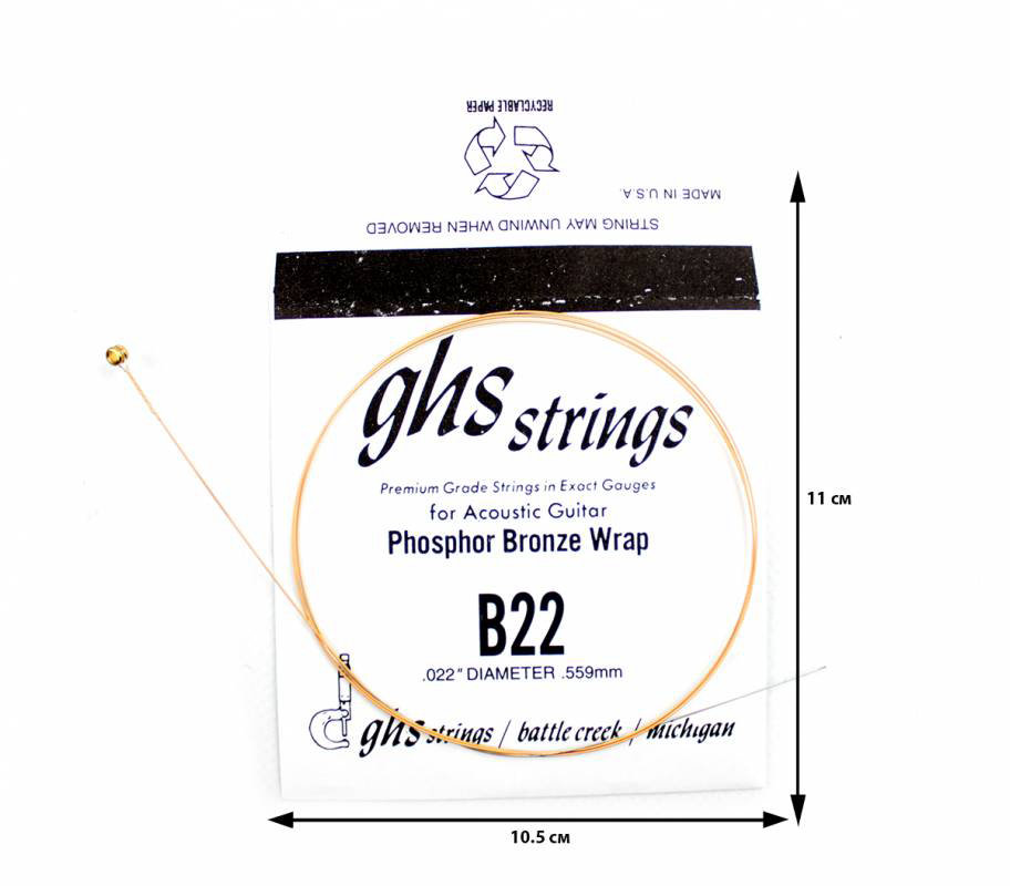 

Струна для акустической гитары Ghs Strings B22