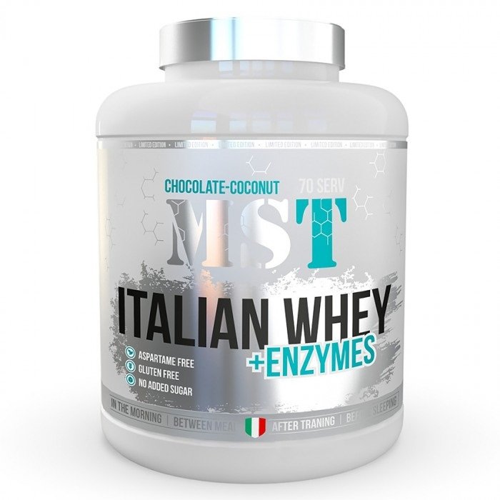 

Mst Nutrition Italian Whey + Enzymes 2240 g /70 servings/ Pistachio Ice cream