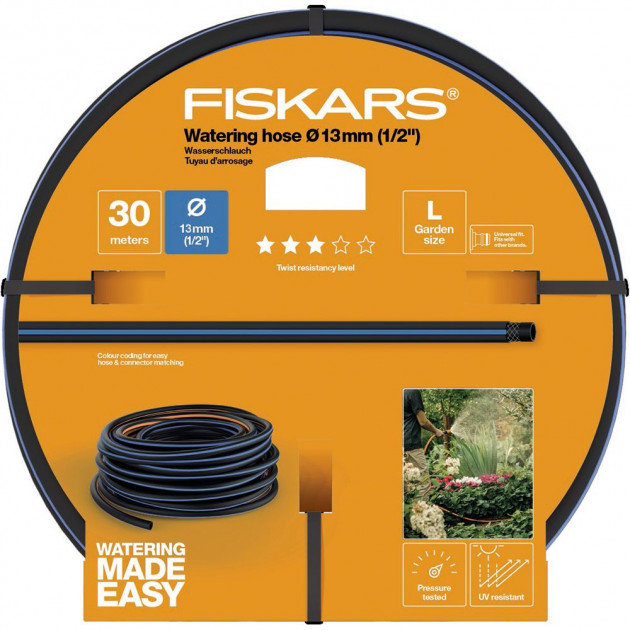 

Шланг для полива Fiskars 30 м 1/2" 13 мм Q3 (1027103)