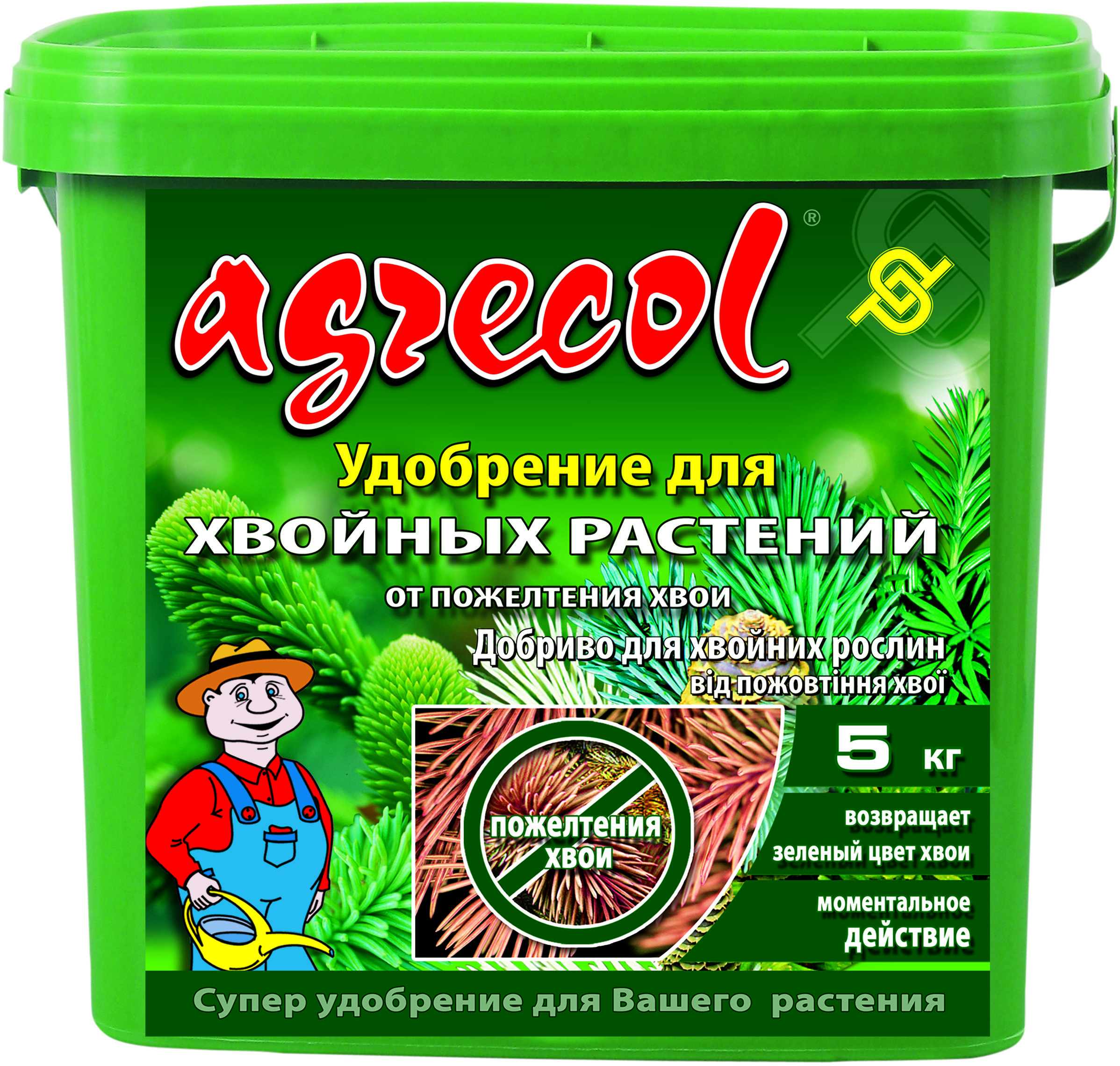 

Удобрение Agrecol для хвойных от пожелтения хвои, 5кг (30248)