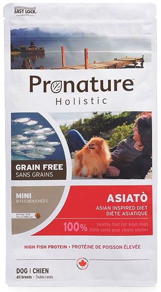 

Беззерновой корм для собак Pronature Holistic Asiato Small Bites мини и малых пород с папайей 6 кг