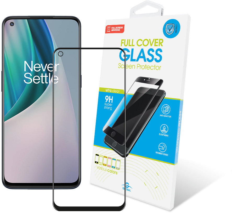 

Global Tempered Glass Full Glue Black for OnePlus Nord N10