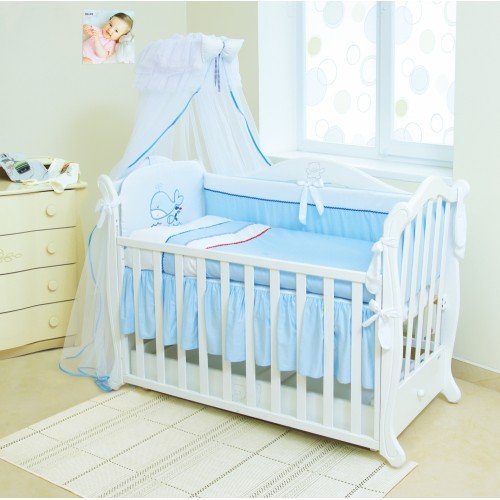 

Постельный комплект 7 эл. Twins Evo Swimy 4073-A-022, blue, голубой