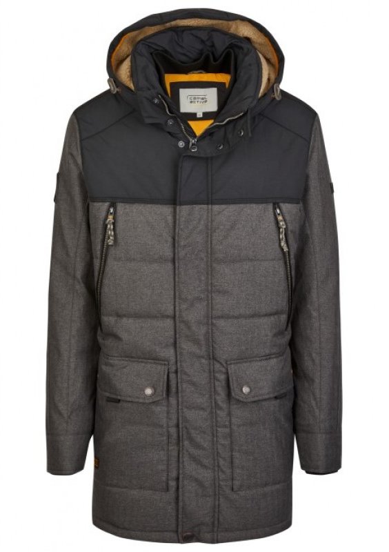 

Куртка Camel Active Jacke 410410-6U96-08 52 серая зимняя с капюшоном