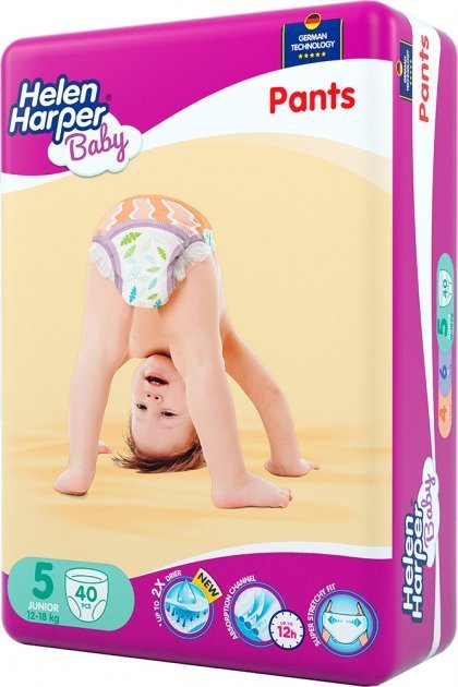 

Helen Harper подгузники-трусики детские Baby 40 шт Junior