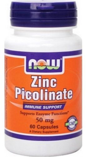 Акція на Now Foods Zinc Picolinate 50 mg  60 Vcaps Цинк пиколинат від Stylus