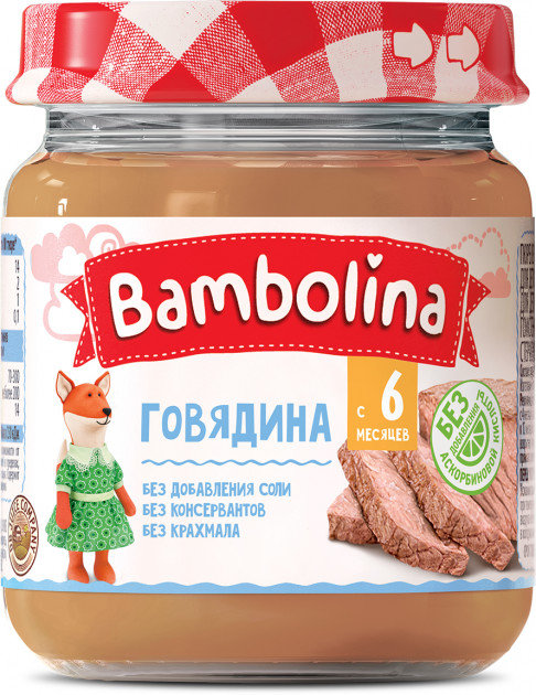 

Bambolina Пюре Говядина 100 г (4813538007030)