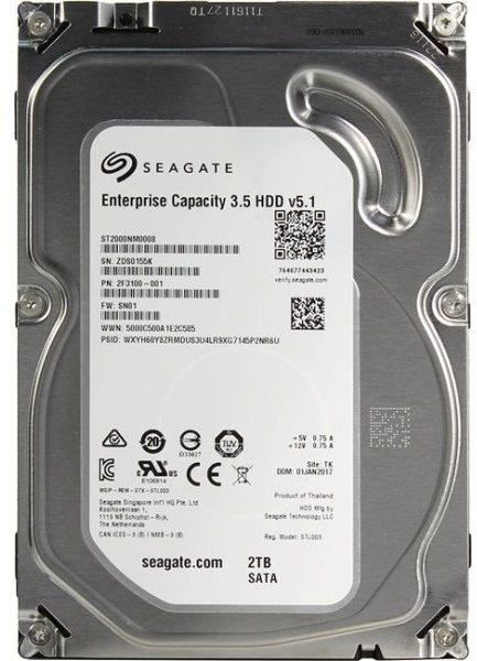 

Seagate Enterprise Capacity 3.5 Hdd (ST2000NM0008)