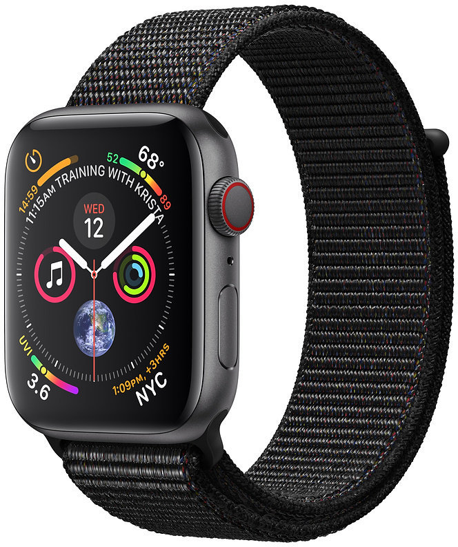 

Apple Watch Series 4 44mm GPS+LTE Space Gray Aluminum Case with Black Sport Loop (MTUX2, MTVV2)