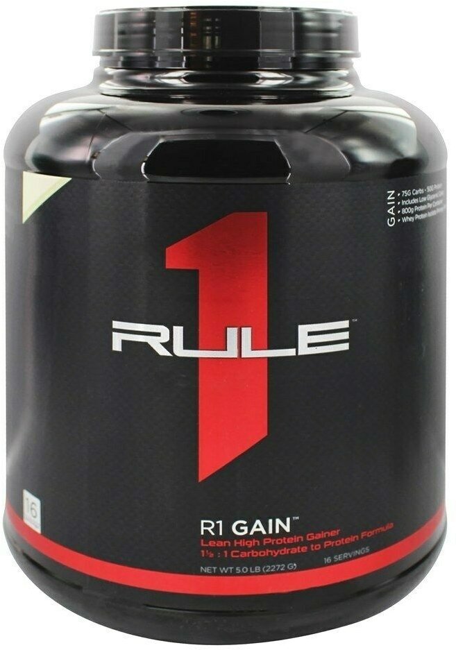 

Rule One Proteins R1 Gain 2272 g /16 servings/ Strawberries Creme