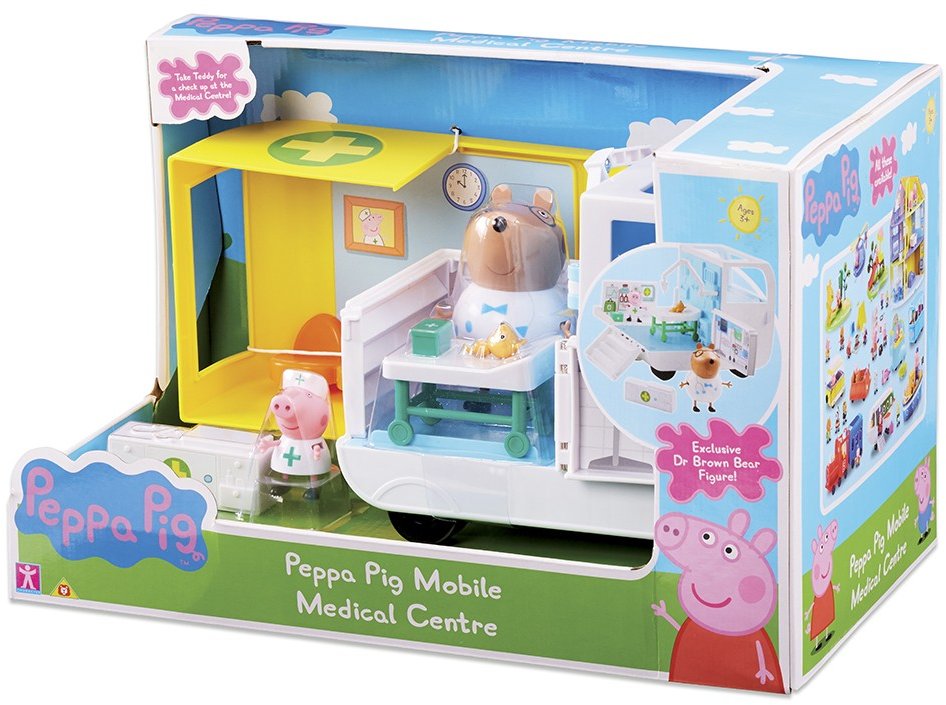 

Игровой набор Peppa Pig - Медицинский Центр На Колесах (аксессуары, 2 фигурки) (06722)