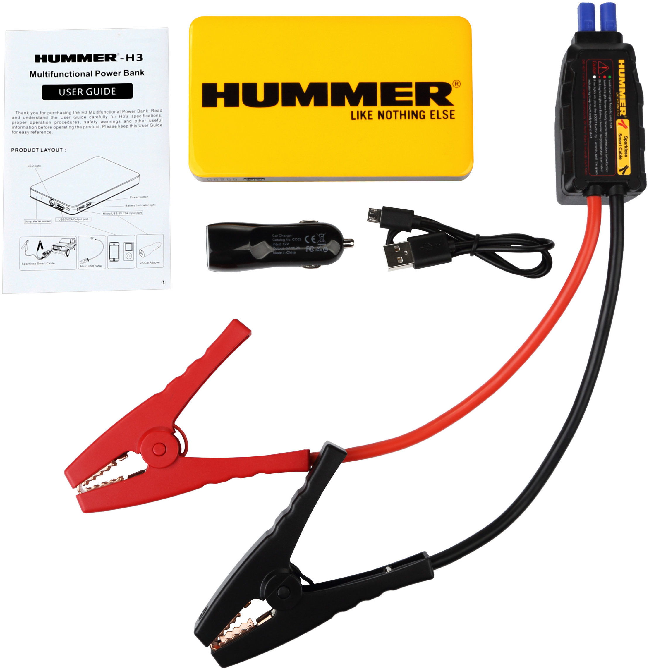 

Hummer H3 Jump Starter + Power Bank + Led фонарь