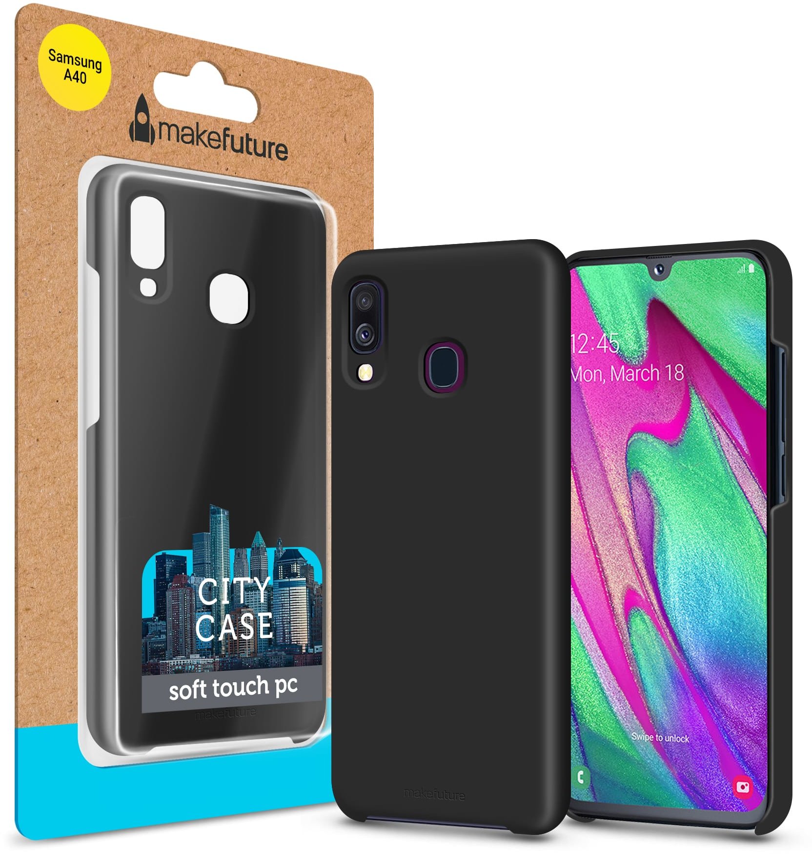 

MakeFuture City Case Black (MCC-SA405BK) for Samsung A405 Galaxy A40