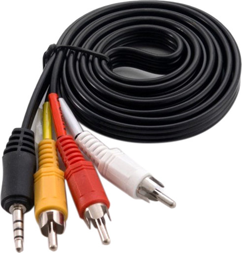 

Extradigital Jack 3.5 mm straight degree 4pin 3 Rca AV(RYW) 1,5 м (KBV1731)