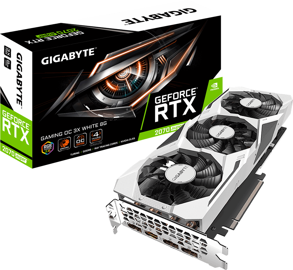 

Gigabyte GeForce Rtx 2070 Super Gaming Oc White 8GB (GV-N207SGAMINGOC WHITE-8GD)