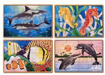 

Melissa&doug Жизнь моря- набор из 4 пазлов (MD3795)