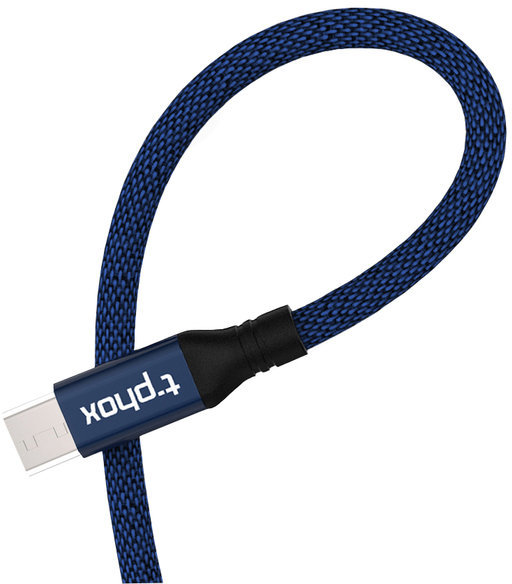 

T-PHOX Usb Cable to microUSB Speed 1.2m Blue (T-M810 Blue)