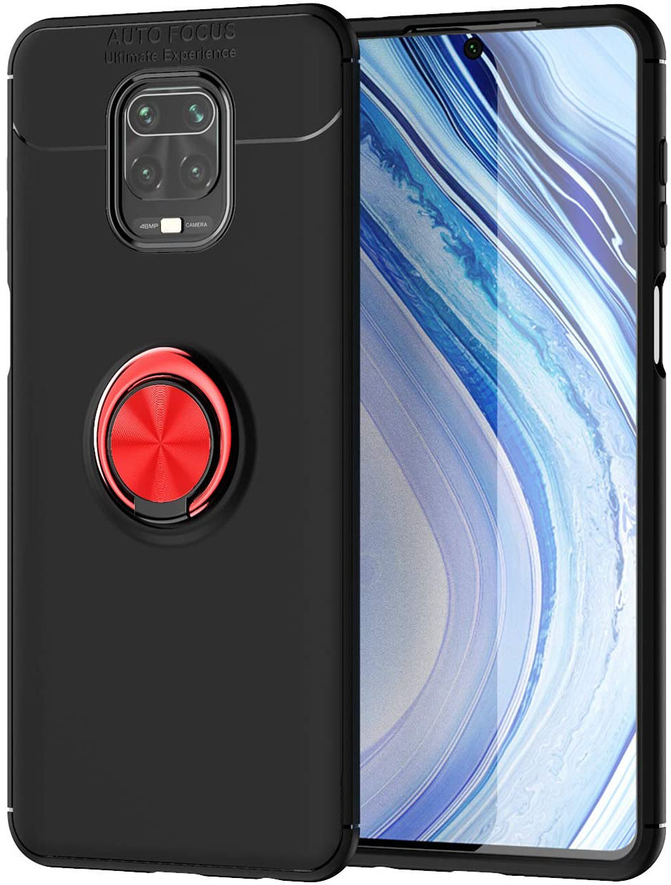 

Tpu Case Tpu Pc Deen ColorRing Magnetic Holder Black/Red for Xiaomi Redmi Note 9S/Note 9 Pro/Note 9 Pro Max