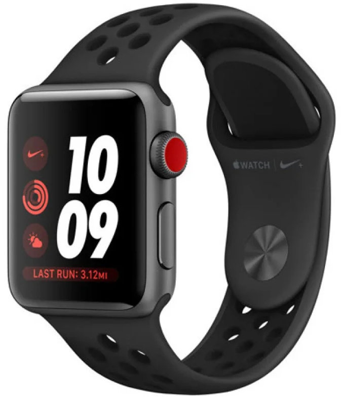 

Fashion Nike Silicon Sport Band Anthracite/Black for Apple Watch 38/40mm