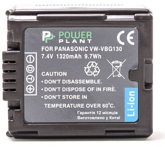 

Aккумулятор PowerPlant Panasonic VW-VBG130 Chip