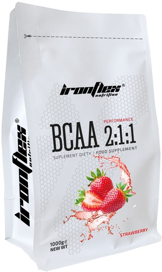 

IronFlex Bcaa 2-1-1 Performance 1000 g /200 servings/ Strawberry