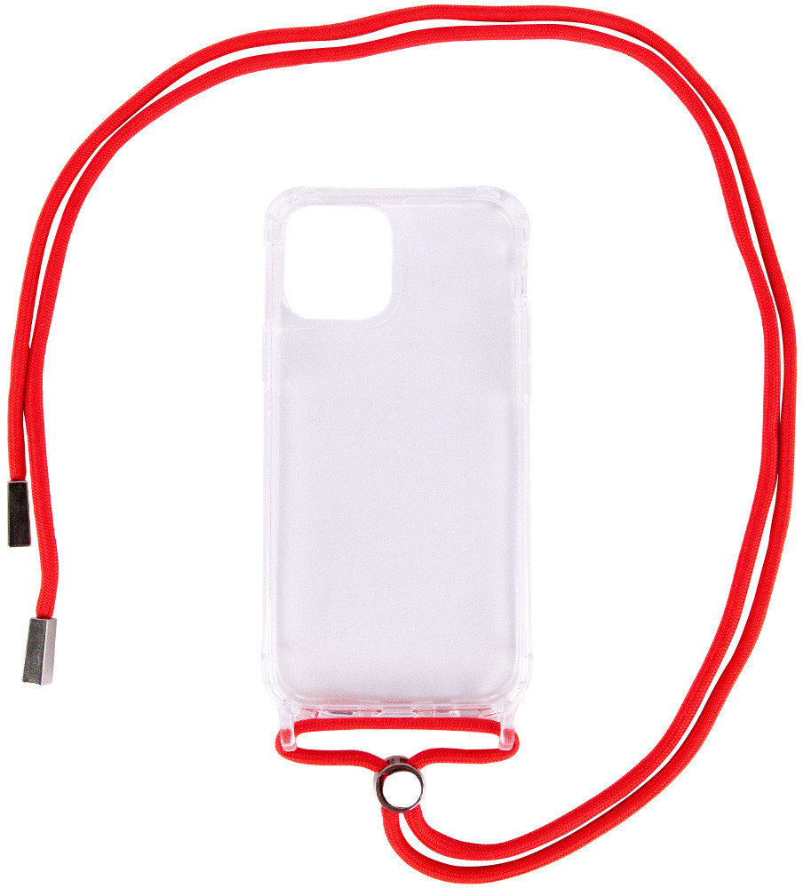 

Tpu Case Crossbody Transparent Red for iPhone 11 Pro