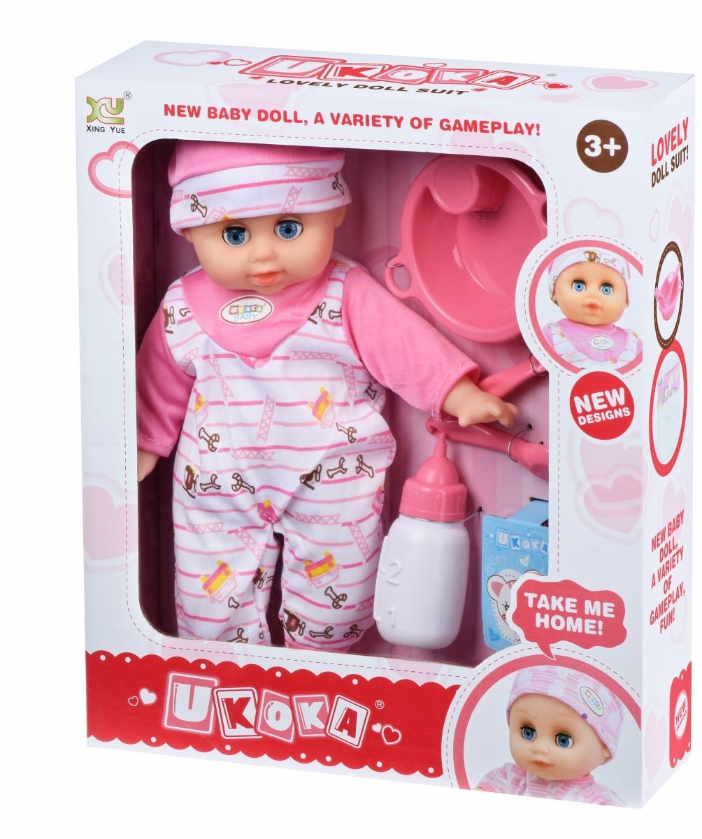 

Пупс Same Toy с аксессуарами и звуком 38 см (8015B4Ut)