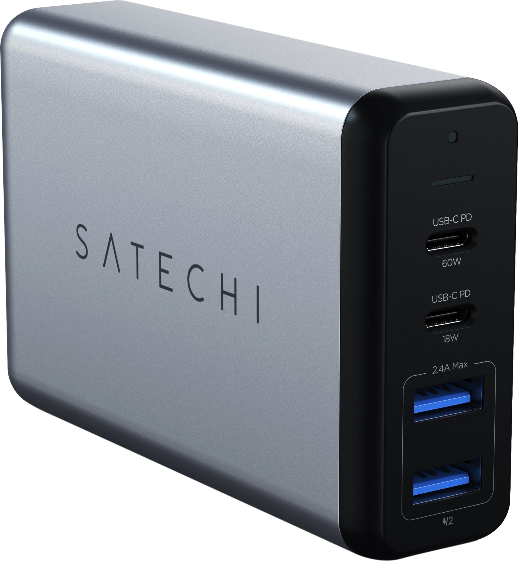 

Satechi Wall Charger Travel 2xUSB-C+2xUSB 75W Space Grey (ST-MC2TCAM)