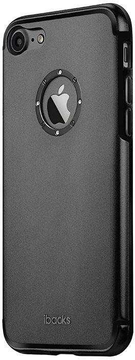 

iBacks Aluminum Case with Diamond Ring Black for iPhone Se 2020/iPhone 8/iPhone 7