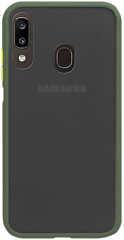 

Mobile Case Soft-touch with Color Buttons Green for Samsung A305 Galaxy A30 / A205 Galaxy A20 2019