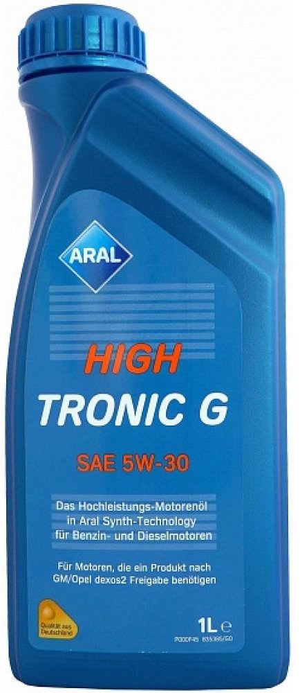 

Моторное масло Aral HighTronic G 5W-30 1л