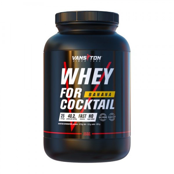 

Vansiton Whey For Coctail 1500 g /25 servings/ Banana